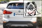 Preview: Autoaufkleber "Thai Bangkaew Dog" Kontur
