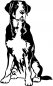 Preview: Aufkleber Großer Schweizer Sennenhund