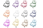 Preview: Autoaufkleber "Coton de Tulear" Kontur