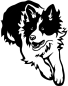 Preview: Aufkleber Border Collie