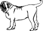 Preview: Aufklebe Englischer Mastiff