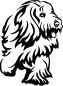 Preview: Aufkleber Bearded Collie