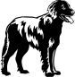 Preview: Aufkleber Flat-coated Retriever Kopf