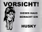 Preview: Hundeschild Siberian Husky