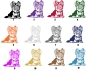 Preview: Autoaufkleber "Yorkshire Terrier" Kontur