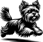 Preview: Aufkleber Yorkshire Terrier