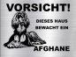 Preview: Hundeschild Afghane