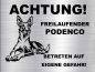 Preview: Hundeschild Podenco