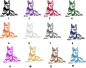 Preview: Autoaufkleber "Australian Cattle Dog" Kontur