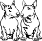 Preview: Aufkleber Bullterrier Kopf