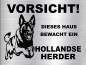 Preview: Hundeschild Hollandse Herder