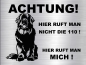 Preview: Hundeschild Neufundländer