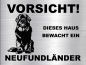 Preview: Hundeschild Neufundländer