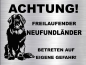 Preview: Hundeschild Neufundländer