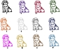 Preview: Autoaufkleber "Shih-Tzu" Kontur