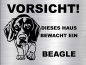 Preview: Hundeschild Beagle