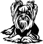 Preview: Aufkleber Yorkshire Terrier