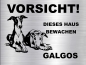 Preview: Hundeschild Galgo