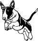 Preview: Aufkleber Bullterrier Kopf