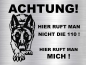 Preview: Hundeschild Malinois