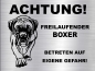 Preview: Hundeschild Boxer