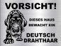 Preview: Hundeschild Deutsch Drahthaar