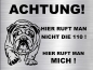 Preview: Hundeschild Englische Bulldogge