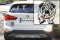 Preview: Autoaufkleber "Englische Bulldogge" Kontur