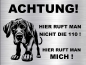 Preview: Hundeschild Deutsche Dogge