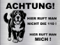 Preview: Hundeschild Großer Schweizer Sennenhund