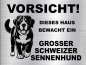 Preview: Hundeschild Großer Schweizer Sennenhund