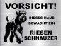 Preview: Hundeschild Riesenschnauzer