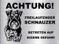 Preview: Hundeschild Schnauzer