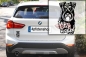 Preview: Autoaufkleber "Schnauzer" Kontur