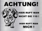 Preview: Hundeschild Kurzhaardackel