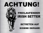 Preview: Hundeschild Irish Wolfhound