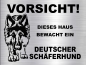 Preview: Hundeschild Deutscher Schäferhund