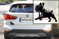 Preview: Autoaufkleber "Französische Bulldogge" Kontur