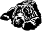 Preview: Aufkleber Labradoodle