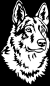 Preview: Aufkleber Tschechischer Wolfhund