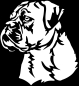 Preview: Aufkleber Continental Bulldog Kopf