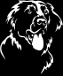 Preview: Aufkleber Flat-coated Retriever