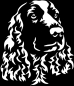 Preview: Aufkleber Springer Spaniel Kopf