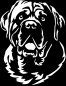 Preview: Aufkleber Englischer Mastiff Kopf