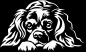 Preview: Autoaufkleber "Cavalier King Charles Spaniel" Kontur