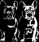 Preview: Aufkleber Französische Bulldogge