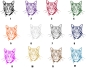 Preview: Katzenaufkleber Bengalkatze
