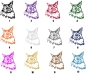 Preview: Katzenaufkleber Maine Coon