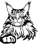 Preview: Aufkleber Maine Coon