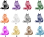 Preview: Katzenaufkleber Maine Coon